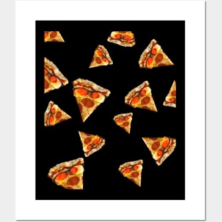 Pizza Wearing Sunglasses Glasses Funny Cute Posters and Art